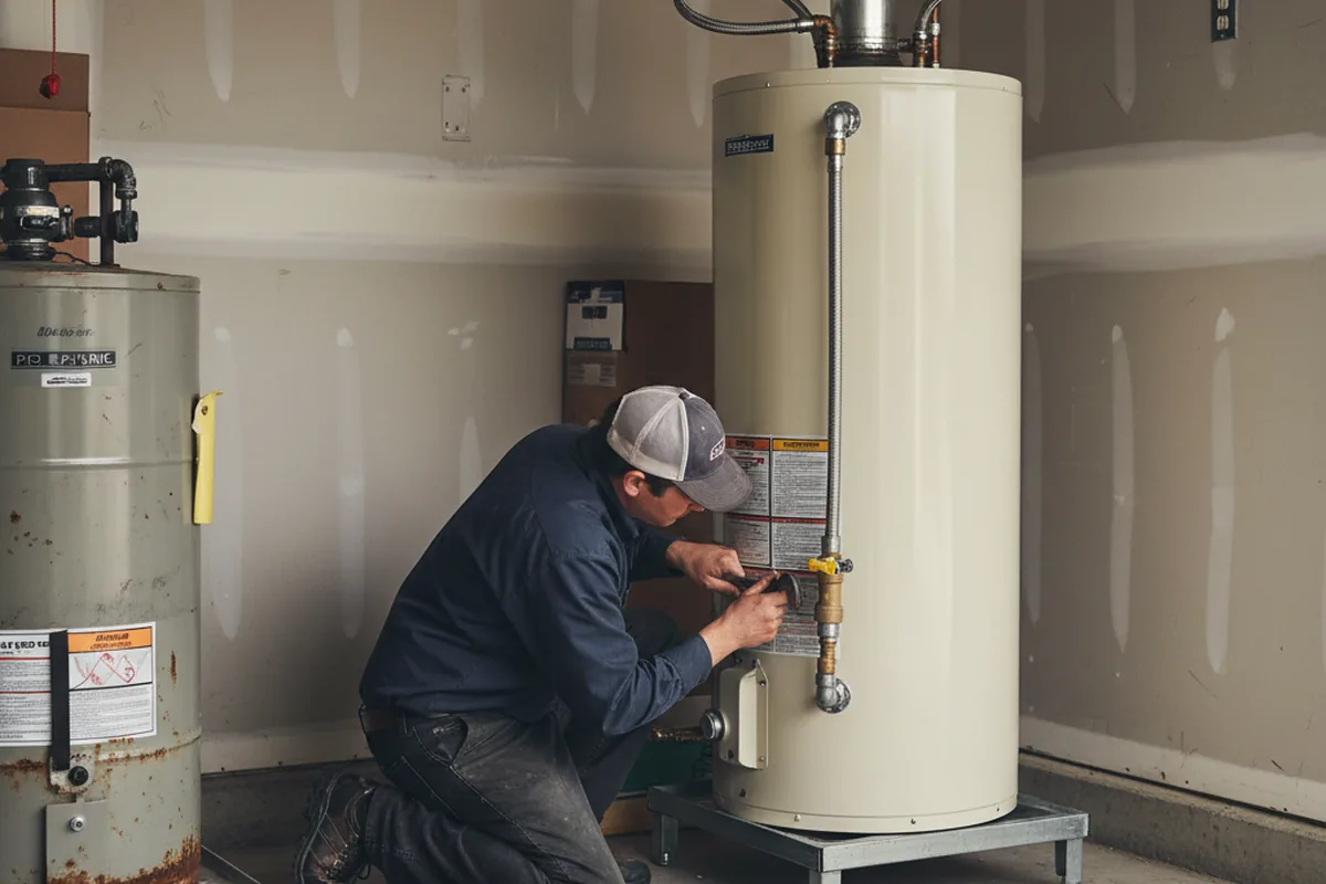 Water heater and shutoff valve replacement in Rembert